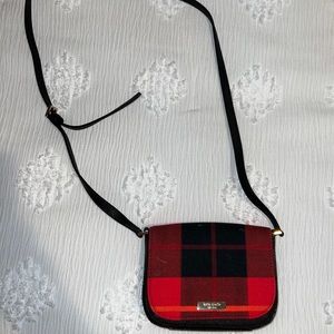 Kate Spade plaid crossbody purse